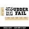 Udder Fail Cow Teacher Student School Self-Inking Rubber Stamp Ink Stamper
